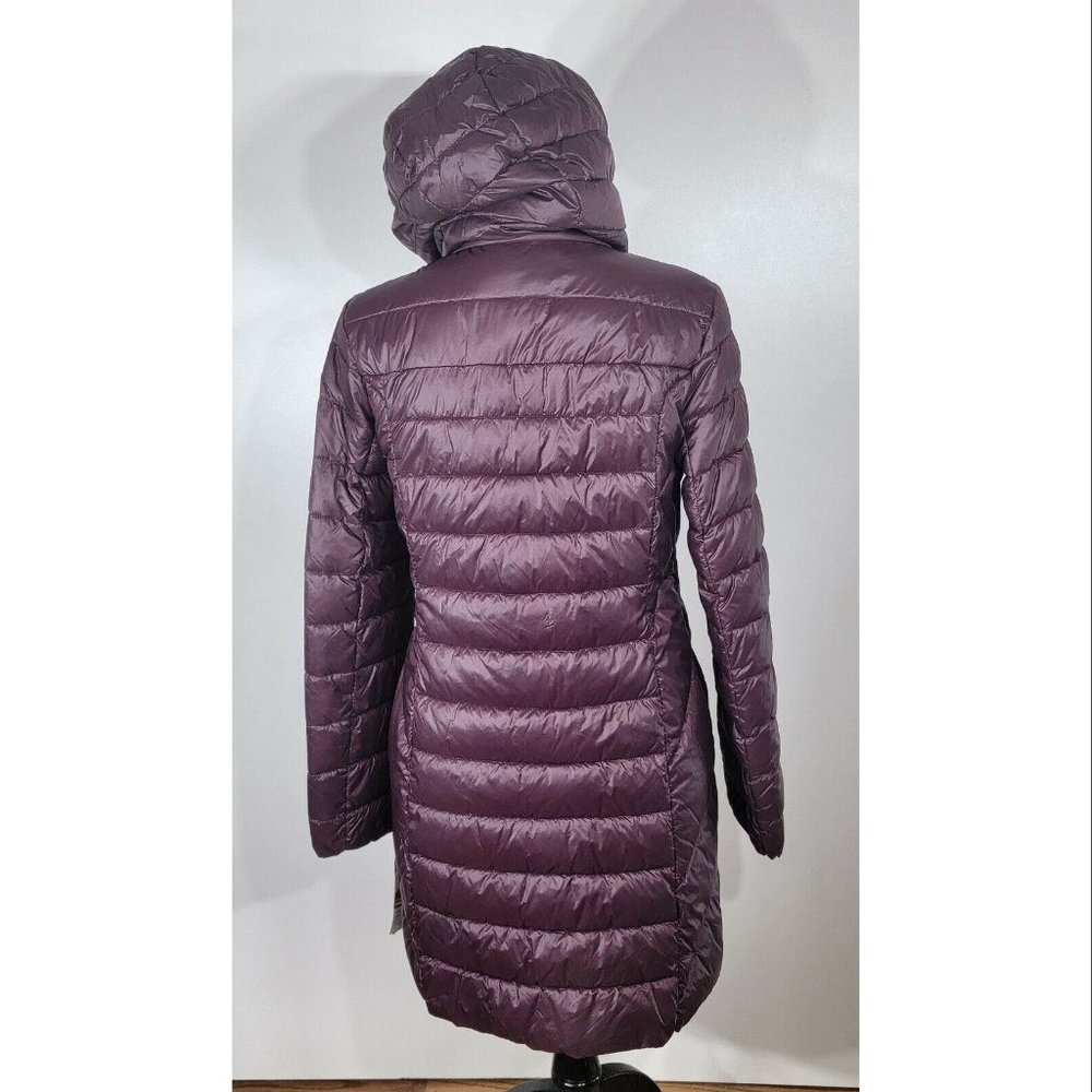 Kenneth Cole New York Zip Puffer Jacket, Purple Women's Size Small, NWT - Picture 7 of 12